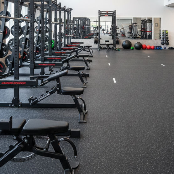 gallery-1 Interior of the elite Human Performance Training Facility in Virginia Beach, showcasing modern equipment and clean design.